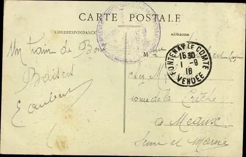 Ak Fontenay le Comte Vendée, Vue Panoramique