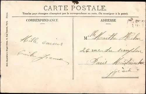 Ak Doullens Somme, Le Pont Vert, sur l'Authie