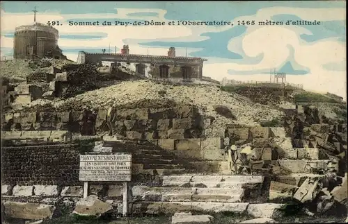Ak Orcines Puy de Dôme, Sommet du Puy de Dôme et l'Observatoire