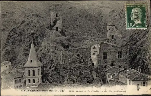 Ak Saint Floret Puy de Dôme, Ruines du Chateau