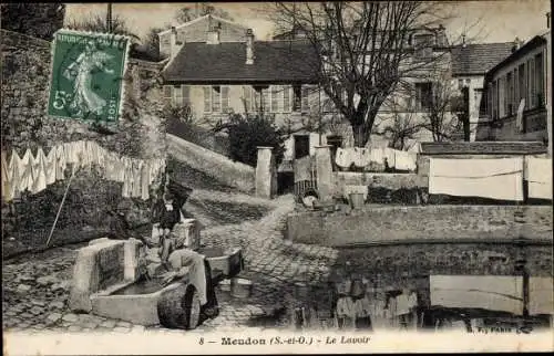 Ak Meudon Hauts de Seine, Le Lavoir