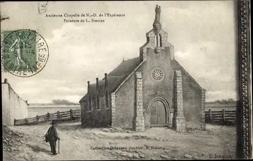 Künstler Ak Singier, L., Loire Atlantique Frankreich, Ancienne Chapelle de Notre Dame de l'Esperance