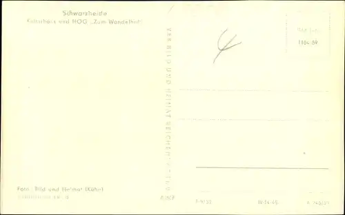 Ak Schwarzheide in der Niederlausitz, Kulturhaus d. HOG Zum Wandelhof