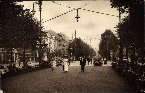 Ak Berlin Mitte, Unter den Linden, Straßenpartie