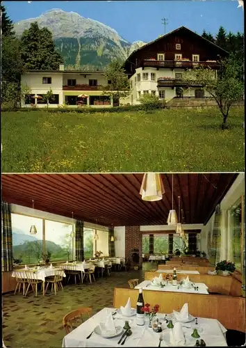 Ak Wiesing Tirol, Gasthof-Pension Waldruh, Innenansicht