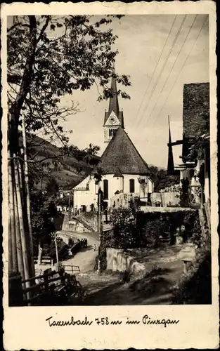 Ak Taxenbach im Pinzgau in Salzburg, Teilansicht mit Kirche