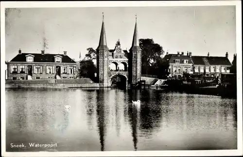 Ak Snits Sneek Friesland Niederlande, Waterpoort