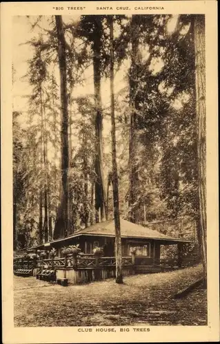 Ak Santa Cruz Kalifornien USA, Big Trees, Club House