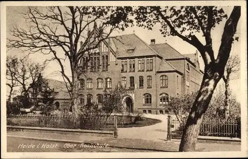 Ak Heide in Holstein, Oberrealschule