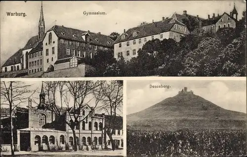 Ak Warburg in Westfalen, Desenberg, Gymnasium, Konvikt