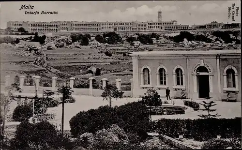 Ak Imtarfa Mtarfa Malta, Barracks, Kasernen des britischen Militärs, Gesamtansicht