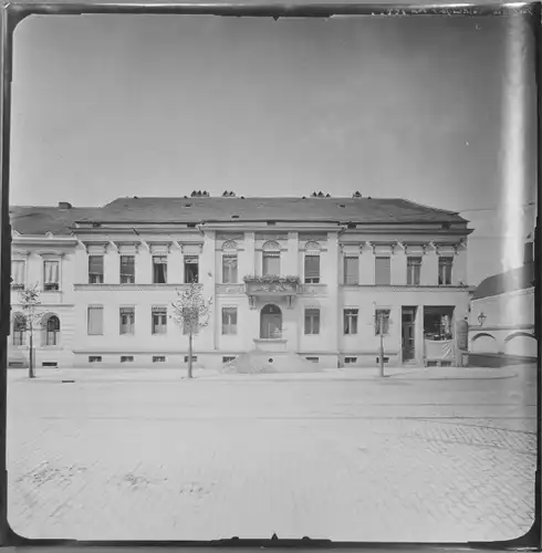 Foto Potsdam, 1912, Albrecht Meydenbauer, Berliner Straße 4-5, Häuserfassade, Photogrammetrie