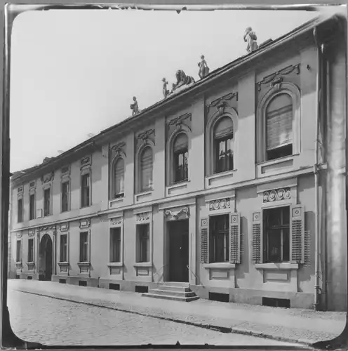 Foto Potsdam, 1912, Albrecht Meydenbauer, Schockstraße 17/18, Häuserfassade, Silbergelatine