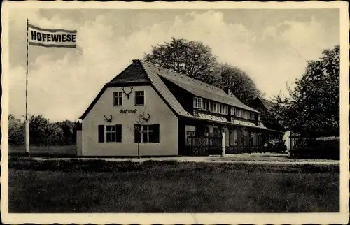 Ak Langebrück Dresden, Gasthaus Hofewiese