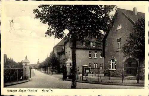Ak Ohrdruf in Thüringen, Truppenübungsplatz, Haupttor