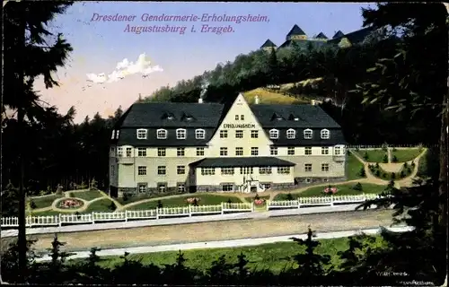 Ak Augustusburg im Erzgebirge, Dresdner Gendarmerie-Erholungsheim