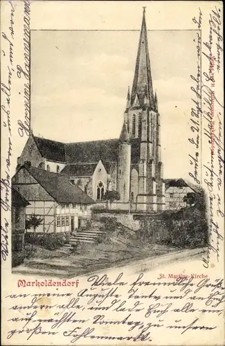 Ak Markoldendorf Dassel in Niedersachsen, St. Martinskirche