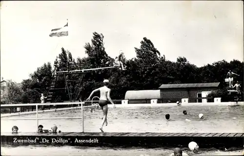 Ak Assendelft Nordholland Niederlande, Zwembad De Dolfin