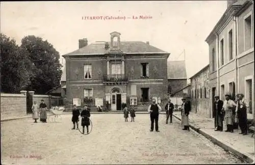 Ak Livarot Calvados, La Mairie