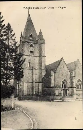 Ak  Saint André Echauffour Orne, L'Eglise