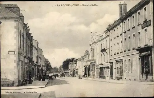 Ak La Roche sur Yon Vendee, Rue des Sables