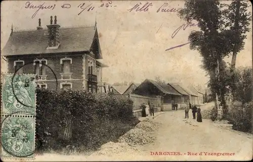 Ak Dargnies Somme, Rue d'Yzengremer