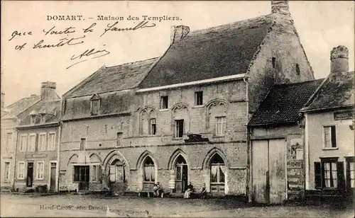 Ak Domart Somme, Maison des Templiers