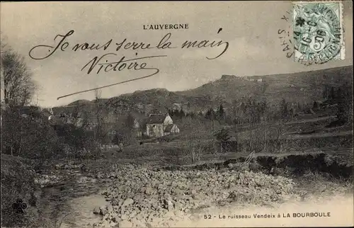 Ak La Bourboule Puy-de-Dôme, Le ruisseau Vendeix