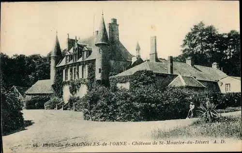 Ak Saint Maurice du Désert Orne, Le Chateau
