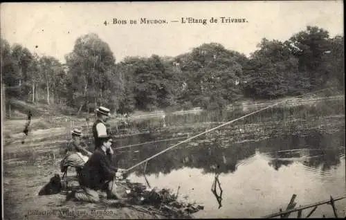 Ak Meudon Hauts de Seine, L'Etang de Trivaux