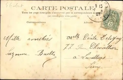 Ak Puteaux Hauts de Seine, Montée de la Gare, Boulevard Richard Wallace