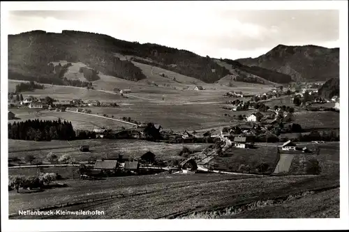 Ak Nellenbruck Kleinweilerhofen Kleinweiler Hofen Weitnau im Oberallgäu Schwaben, Panorama