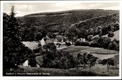 Ak Neuweilnau Weilrod im Taunus, Gasthof Erbismühle