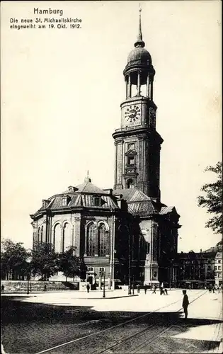 Ak Hamburg Mitte Neustadt, Neue Sankt Michaelis Kirche, Eingeweiht 19.10.1912