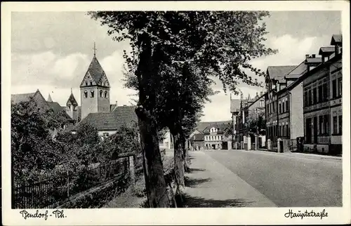 Ak Bendorf am Rhein, Hauptstraße, Kirche