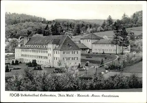 Ak Bad Liebenstein im Thüringer Wald, Heinrich Mann Sanatorium