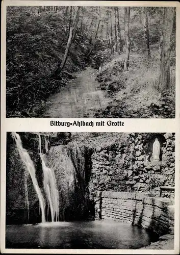 Ak Bitburg in der Eifel, Ahlbach mit Grotte