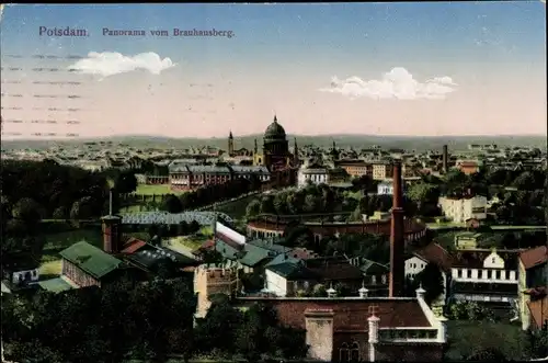 Ak Potsdam in Brandenburg, Panorama vom Brauhausberg