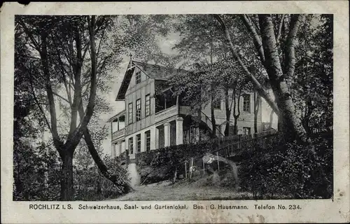 Ak Rochlitz an der Mulde, Schweizerhaus
