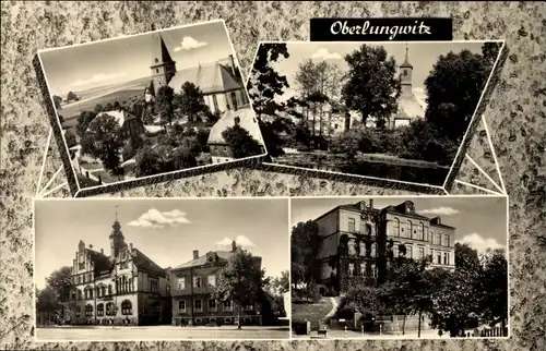 Ak Oberlungwitz in Sachsen, Kirche, Gebäude