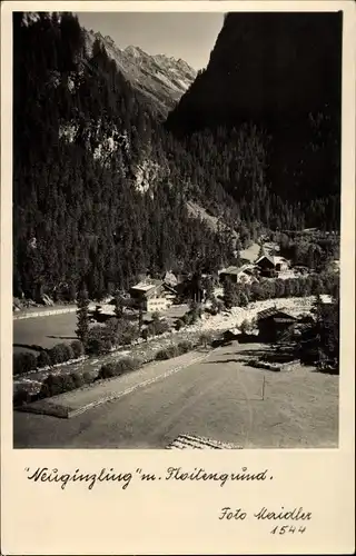 Ak Neuginzling in Tirol, Blick auf den Ort, Floitengrund