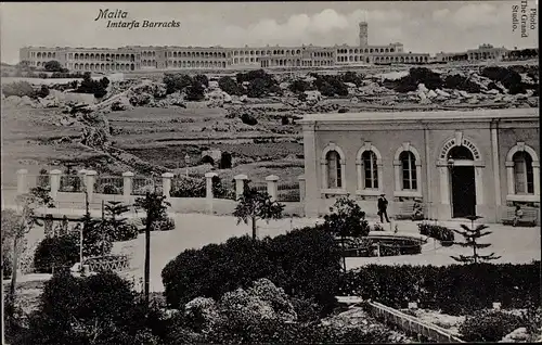 Ak Imtarfa Mtarfa Malta, Barracks, Kasernen des britischen Militärs, Gesamtansicht