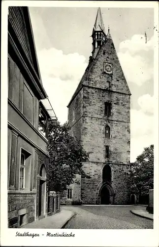 Ak Stadthagen in Niedersachsen, Martinikirche