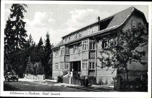 Ak Wildemann Clausthal Zellerfeld im Oberharz, Hotel Sonneck