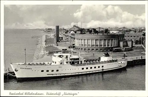 Ak Wilhelmshaven in Niedersachsen, Blick auf das Bäderschiff Rüstringen