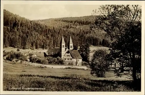 Ak Klosterreichenbach Baiersbronn Schwarzwald, Kirche, Wald