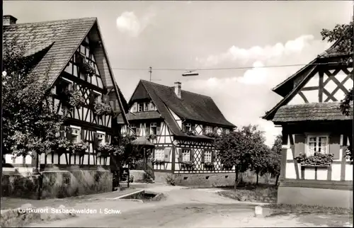 Ak Sasbachwalden in Baden Württemberg, Teilansicht vom Ort