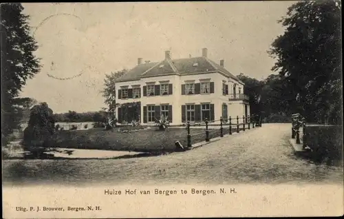 Ak Bergen Nordholland Niederlande, Huize Hof van Bergen