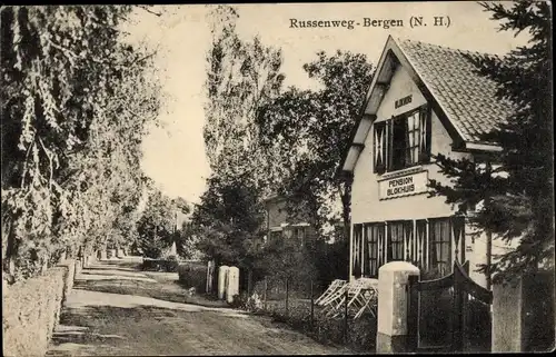 Ak Bergen Nordholland Niederlande, Russenweg