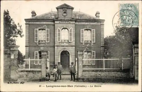 Ak Langrune sur Mer Calvados, La Mairie